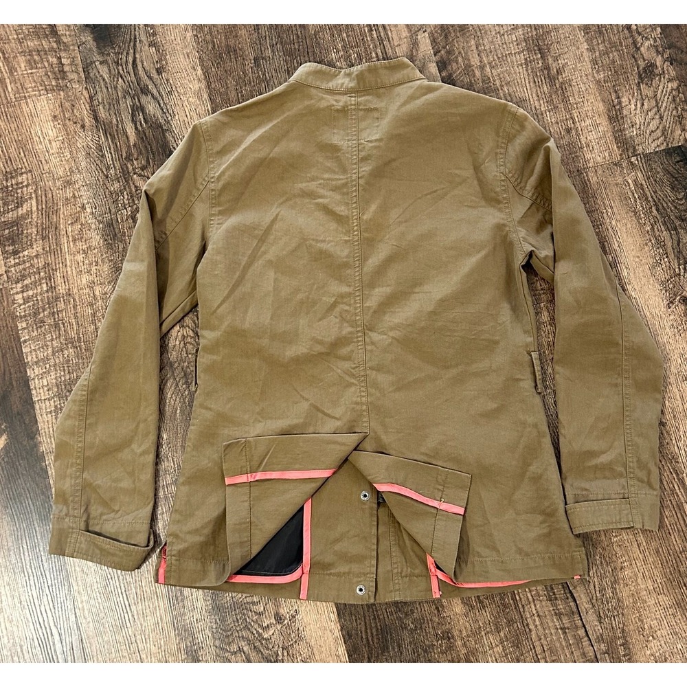 Sanctuary Utility Jacket Women XS Tan Long Sleeve Vented Outdoor Snap Inside Zip - Picture 7 of 13